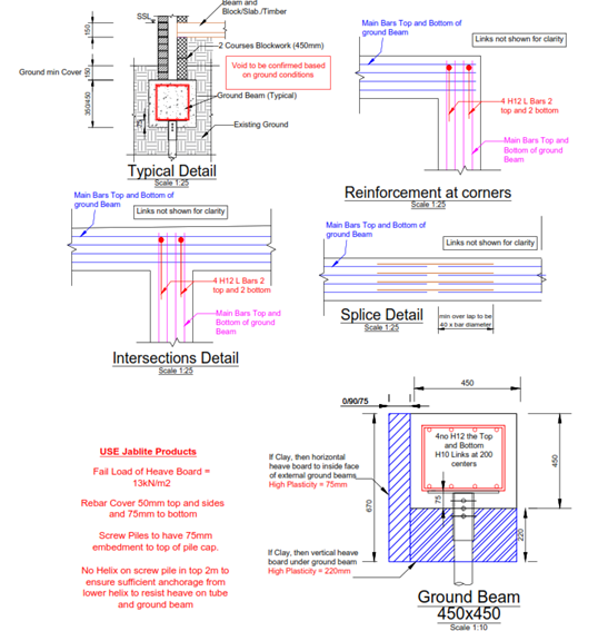 Piling and ground beams p2