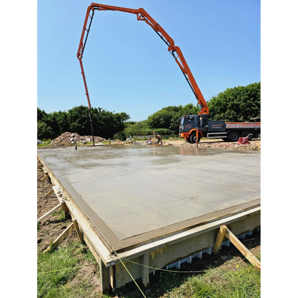 Steel piling and concrete raft p11