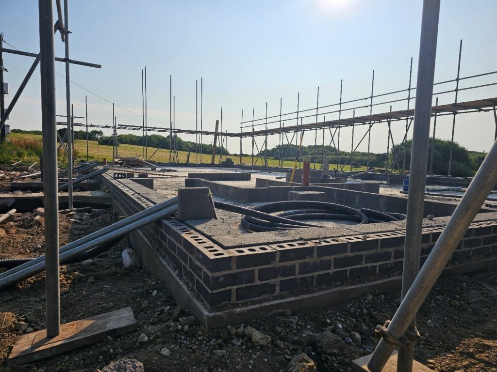Steel piling and concrete raft p12