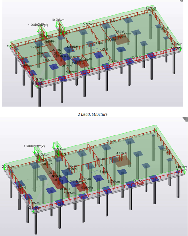 Steel piling and concrete raft p3