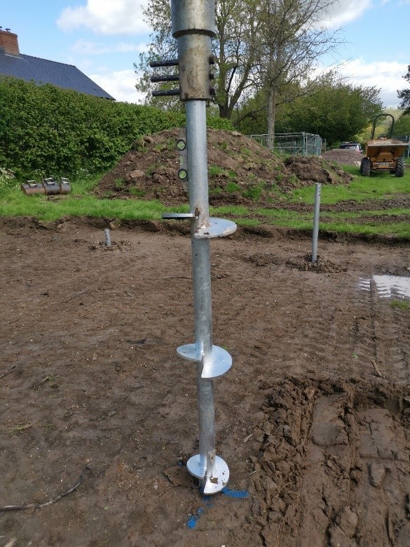 Steel piling and concrete raft p7