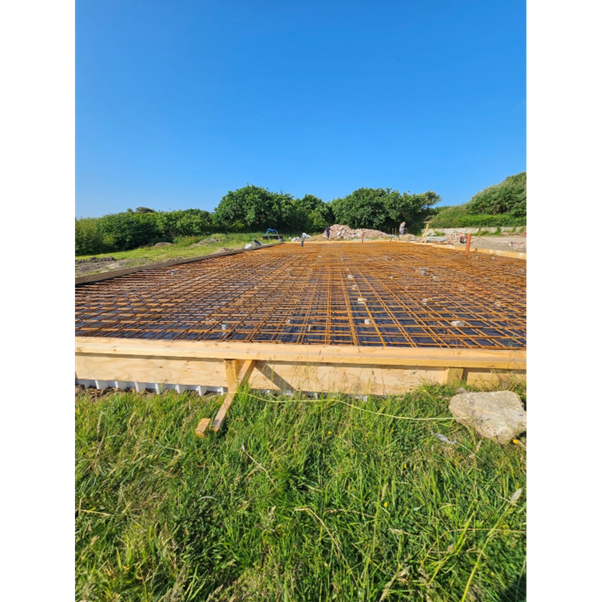 Steel piling and concrete raft p9