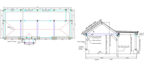 Steel piling and steel ring beam p1